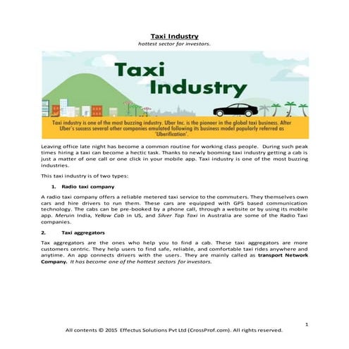 Tax industry revised