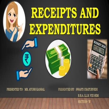 Receipts and Expenditures
