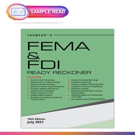 Taxmann's FEMA & FDI Ready Reckoner