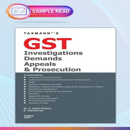 Taxmann's GST Investigations Demands Appeals & Prosecution