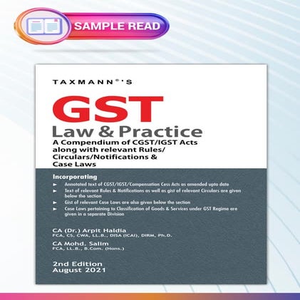 Taxmann's GST Law & Practice