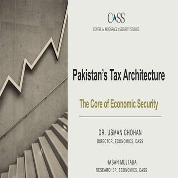 Pakistan’s Tax Architecture - The Core of Economic Security