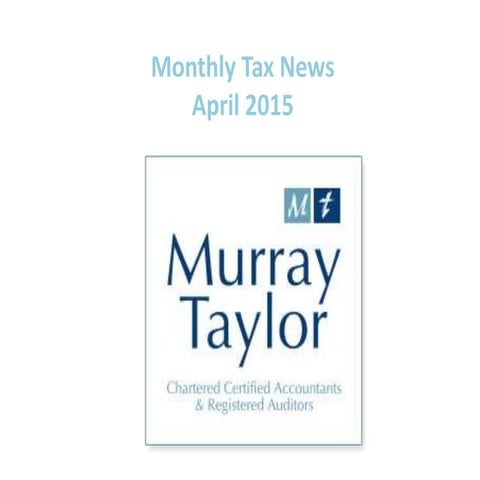 Tax news  - April 2015