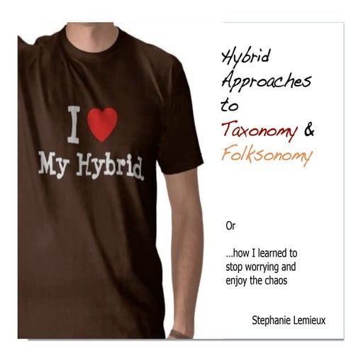 Hybrid Approaches to Taxonomy and Folksonomy 11-20-09