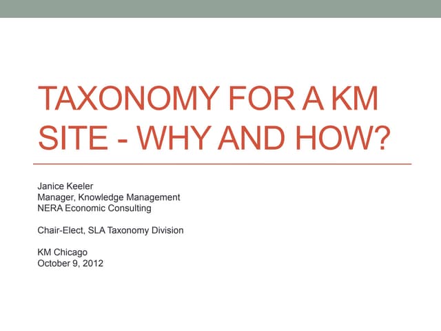 Taxo for km chicago 20121009
