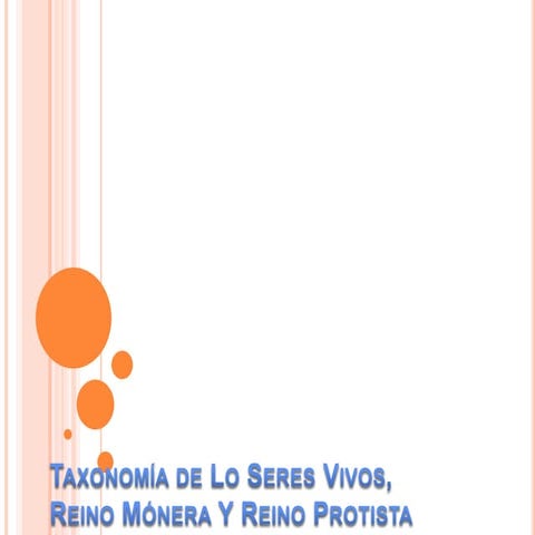 Taxonomía de lo seres vivos