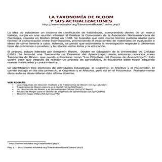 Taxonomia bloomcuadro