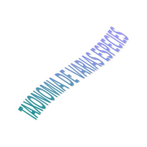 Taxonomia de especies