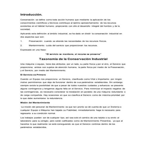 Taxonomia de la conservacion