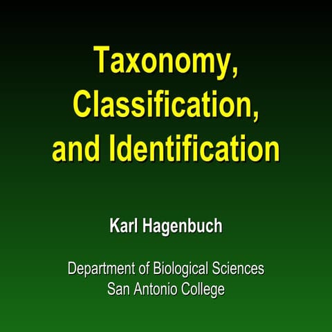 Taxonomy