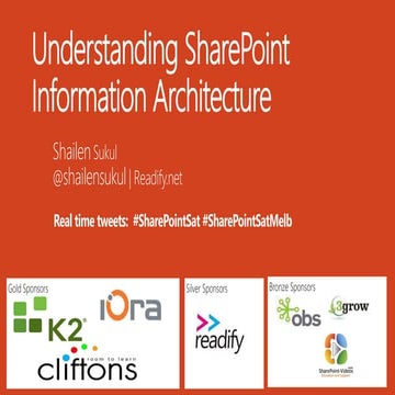 Understanding SharePoint Information Architecture