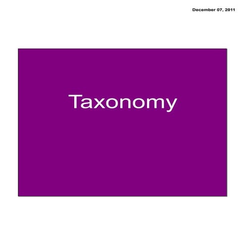 Taxonomy notes pdf