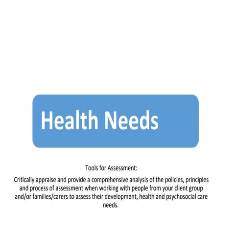 Bradshaw's Taxonomy of Need