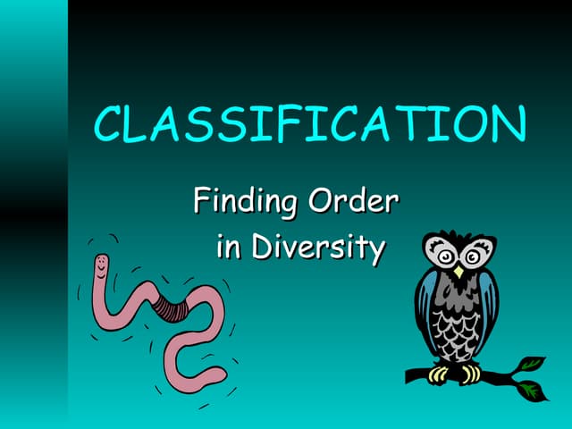 Taxonomy ppt
