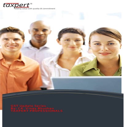 INTRODUCTION TO GST _ by CA. VINAY BHUSHAN