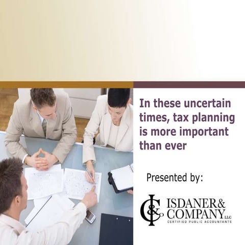 Tax Planning by Isdaner & Company, Philadelphia area certified public account...