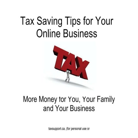 Income Tax saving tips for your online business