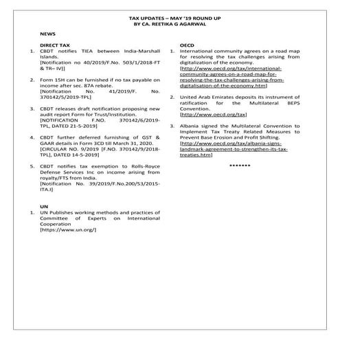 Tax updates February '19 | PDF
