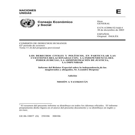 MISIÓN A TAYIKISTÁN