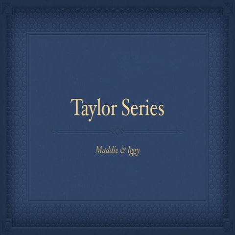 Taylor Series | PPT