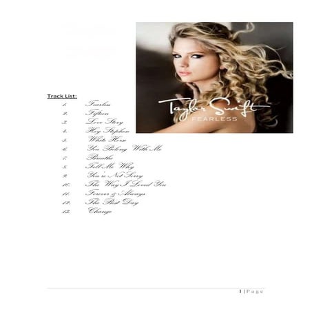 Taylor swift lyrics | DOCX