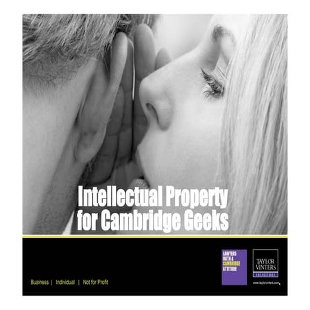 Intellectual Property for Cambridge Geeks