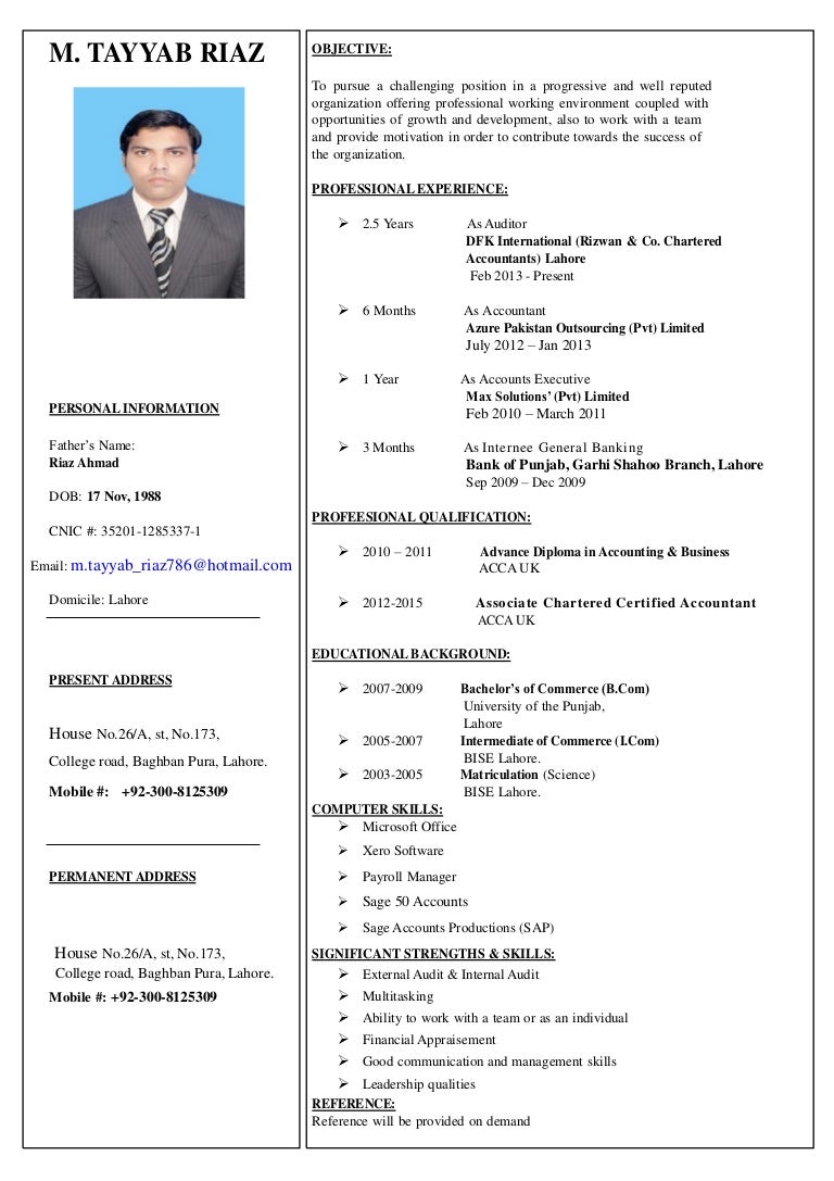 acca affiliate cv how do you do a resume for a job
