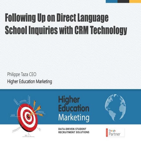 Philippe Taza: Following Up on Direct Language School Inquiries with CRM Tech...