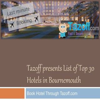 Tazoff presents list of top 30 hote...