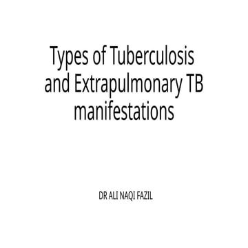 Approach to tuberculosis and treatment plans and management | PPTX