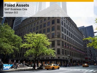 Fixed Assets for SAP Business One Version 9.0