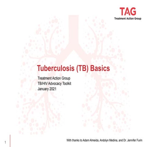 Tuberculosis presentation for medical students | PPTX
