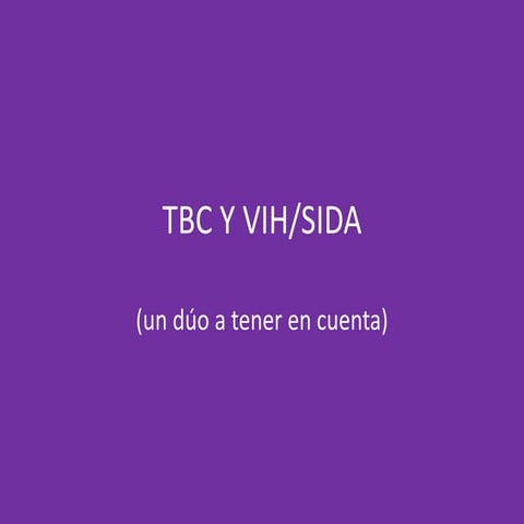TBC Y VIH