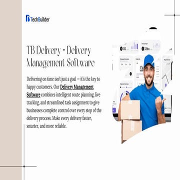Delivery Management Software Platform | PPTX