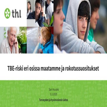 Tbe riski eri osissa maatamme ja rokotussuositukset