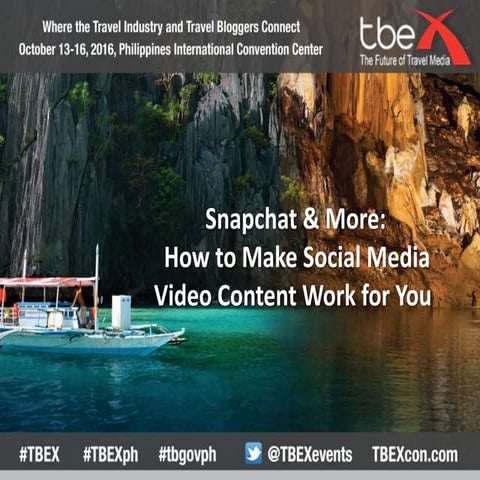 TBEX Asia 2016, Snapchat & More, Callin O'Neil