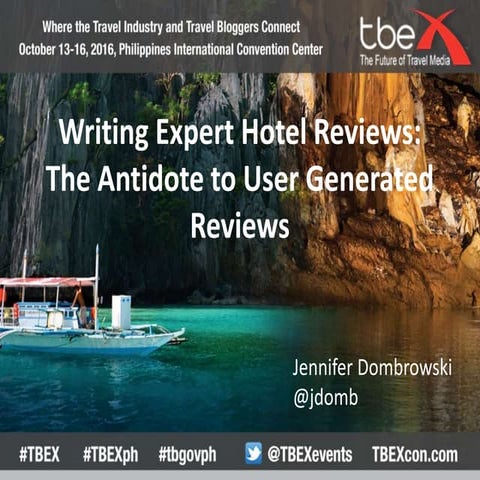 TBEX Asia 2016, Writing Expert Hotel Reviews, Jennifer Dombrowski