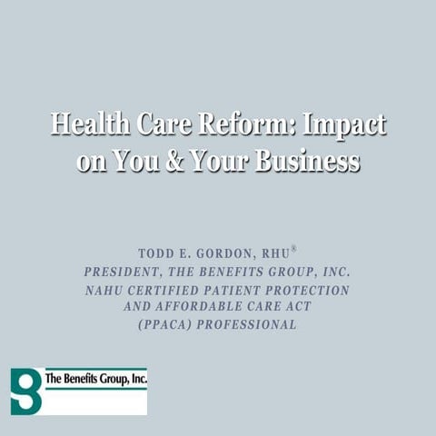 Affordable Health Care Act