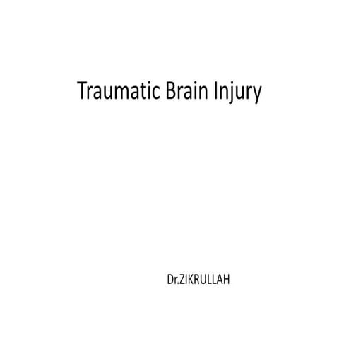 Traumatic brain injury-- anaesthetic implication