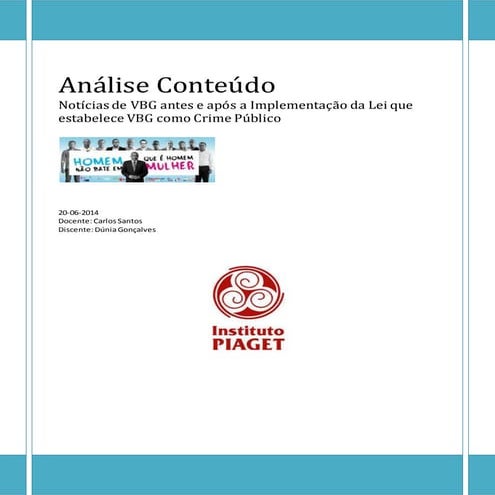 Análise conteúdo vbg