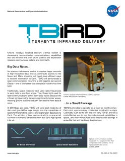 NASA TBIRD (TeraByte InfraRed Delivery)