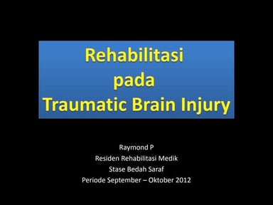 Tbi rehab upload slideshare