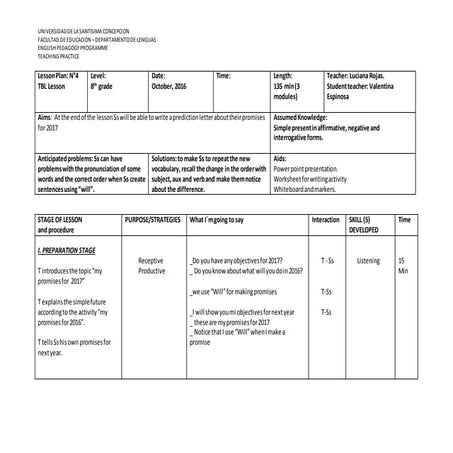 TBL LESSON PLAN