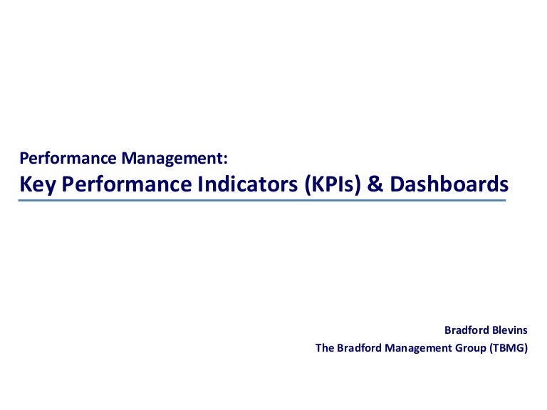 PM Performance Indicators and Dashboard