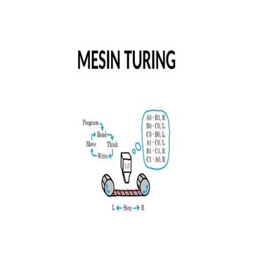 Teori Bahasa dan Otomata 12 - Turing Machine