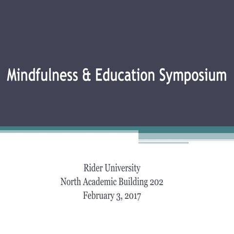 Mindfulness & Education 
