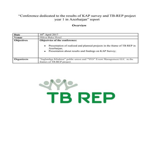 TB REP Azerbaijan project report | PDF