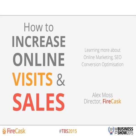 #Tbs2015 how to increase online visits and sales