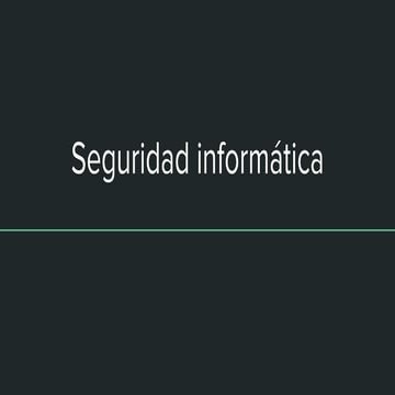 Seguridad informática