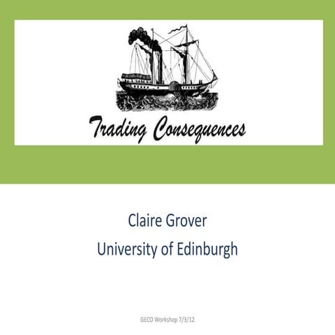 Trading Consequences - Claire Grover